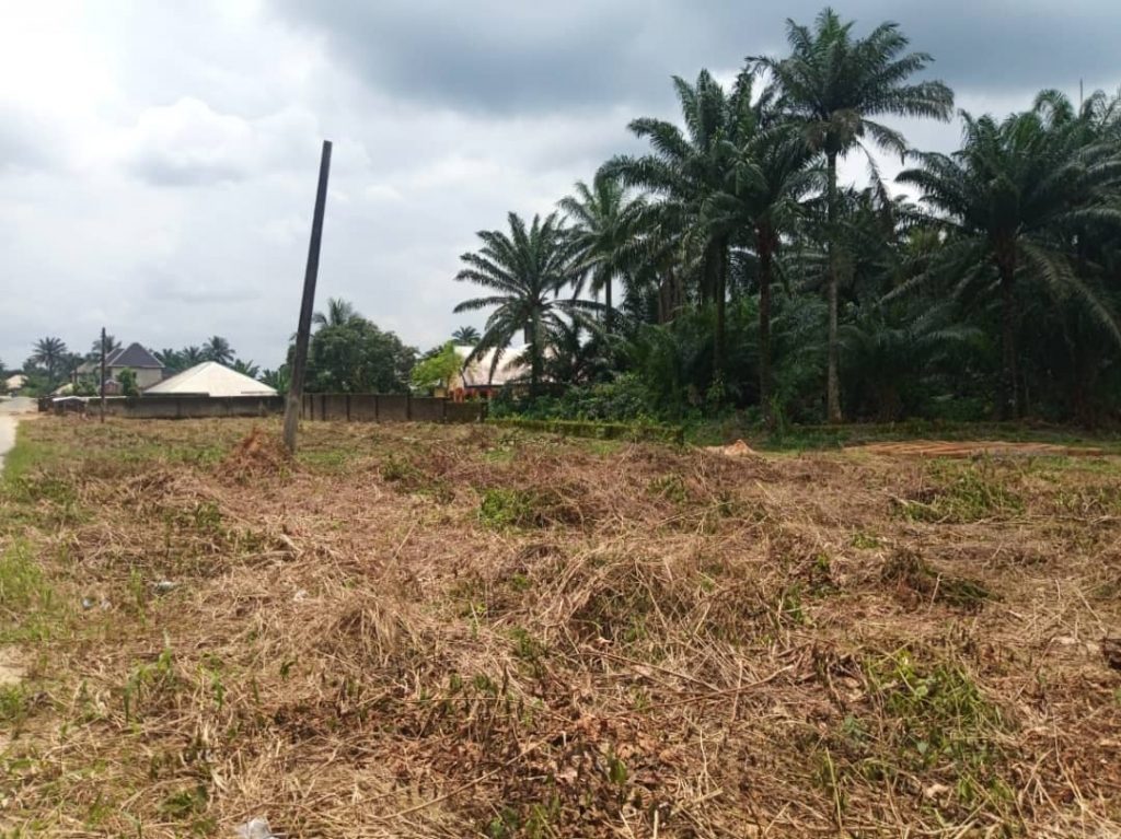 A massive land measuring over 5000sqm for sale at Ndon Ebom (Airport Road) Uyo Akwa Ibom, sitting on the tarred road. Selling for ₦20,000,000