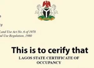 Nigeria C of O Lagos State